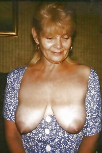 granny senior old cougar tits 4