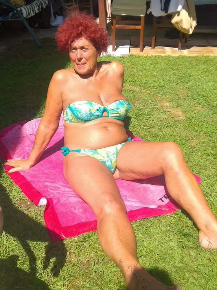 Free Mature Pictures Busty Italian Granny Mature Milf On The Beach